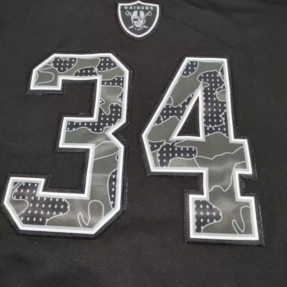 NFL Las Vegas Raiders #34 Jackson Black Jersey - Picture 8 of 9